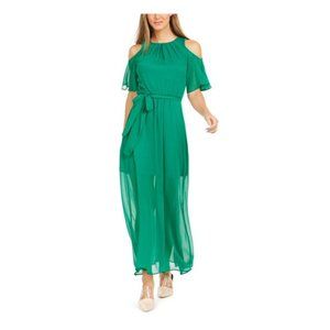 Calvin Klein Blue Cold Shoulder Maxi Dress